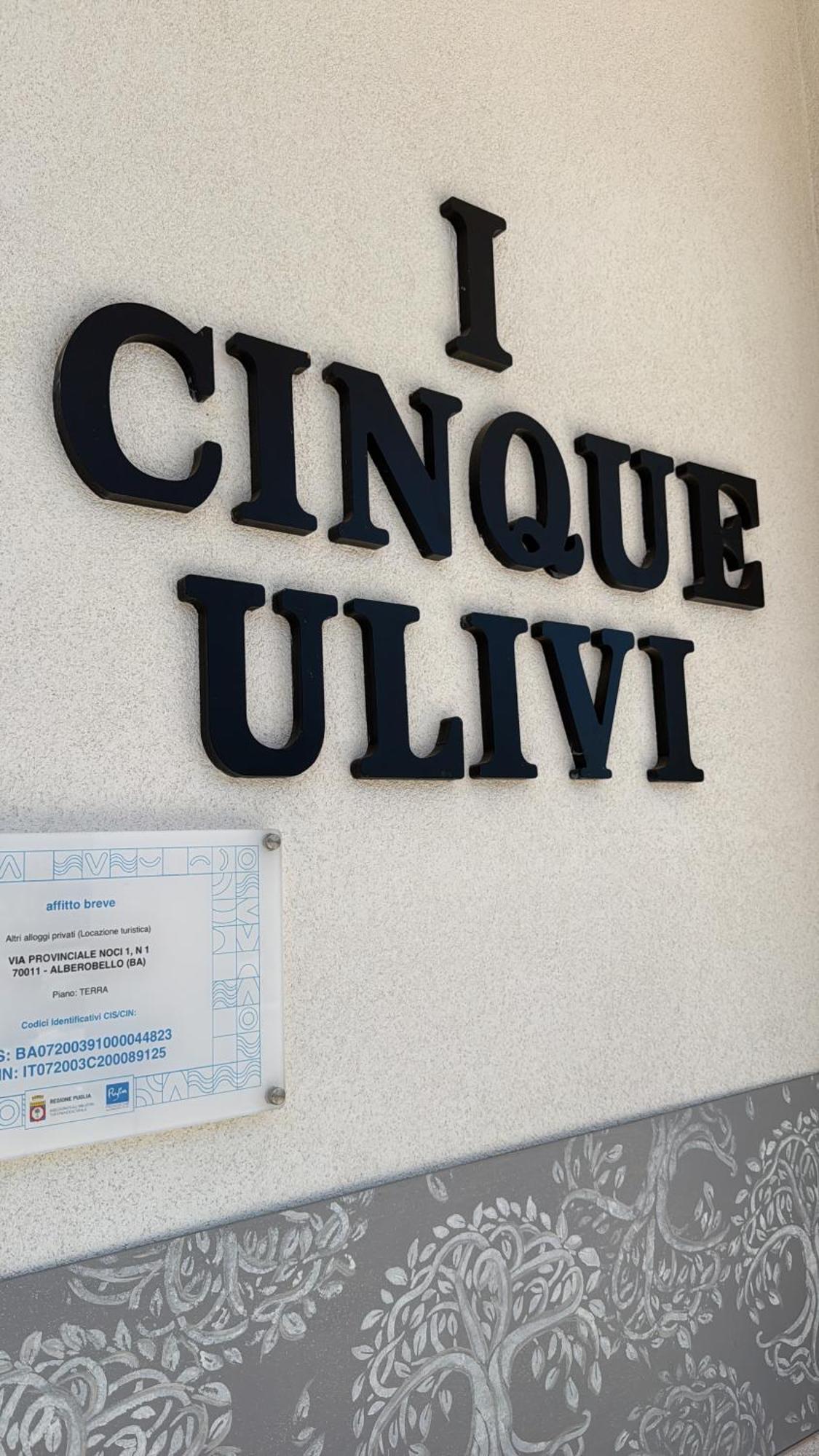 Apartamento I Cinque Ulivi Alberobello Exterior foto